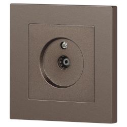 Розетка Intro Accent 6-301-08 TV одиночная, IP20, СУ, бронза