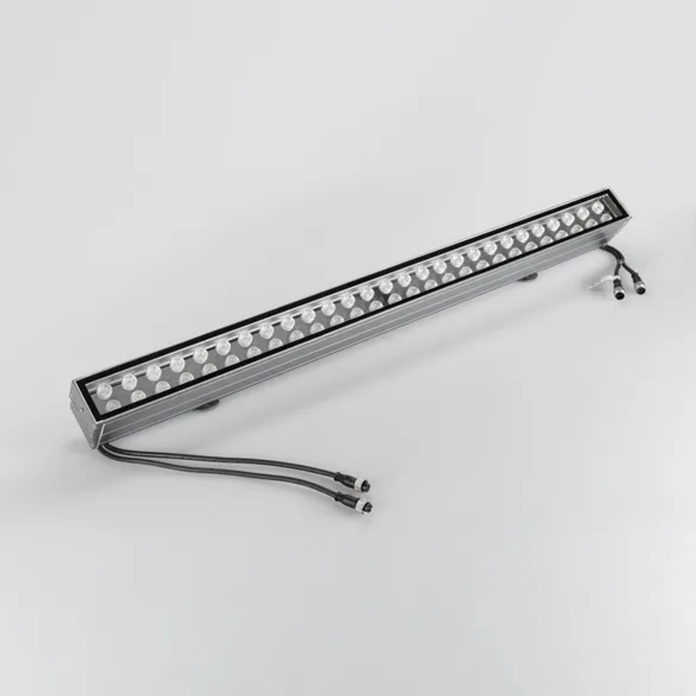 Светодиодный прожектор AR-LINE-1000XL-54W-24V RGB (Grey, 30 deg, DMX512) (Arlight, Закрытый) 023638