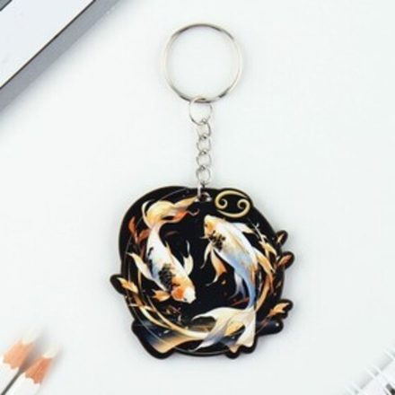 Брелок деревянный "Рыбы", 4,5 х 6  см 10167627