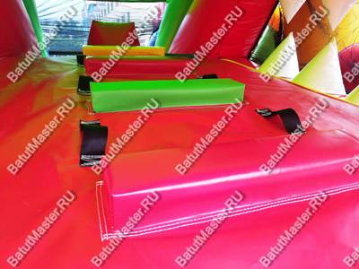 Большая надувная горка "Три дракона" 11*8*8 м