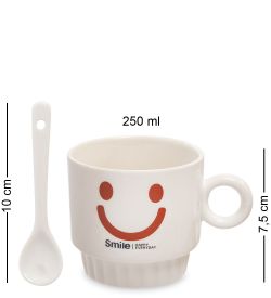 GAEM Art MUG-171/3 Набор из двух кружек «Счастливая улыбка каждый день»