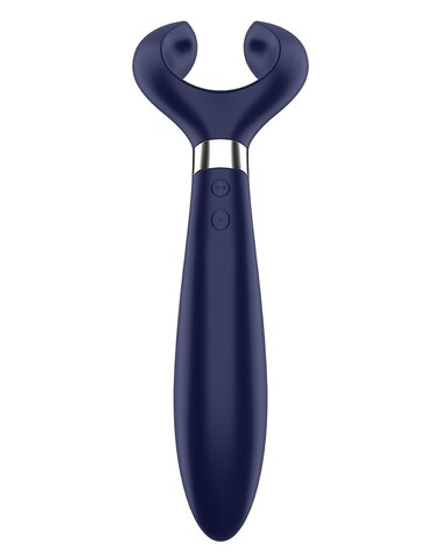 Синий вибромассажер для пар Satisfyer Endless Fun