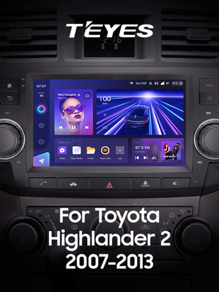 Teyes CC3 2K 9"для Toyota Highlander 2007-2013