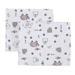 Пеленка текстильная BUBO BABY "SOFT" 100х120 см, кулирная гладь, 2 шт