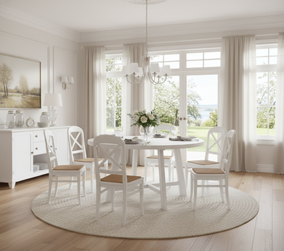 Стол кухонный Таула круглый 120х120 из дуба