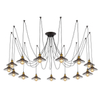 Citilux Эдисон CL451151 Люстра паук Венге Бронза