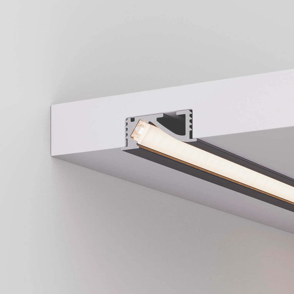 Профиль SL-BEVEL-W21-F-2000 ANOD BLACK (Arlight, Алюминий) 048997