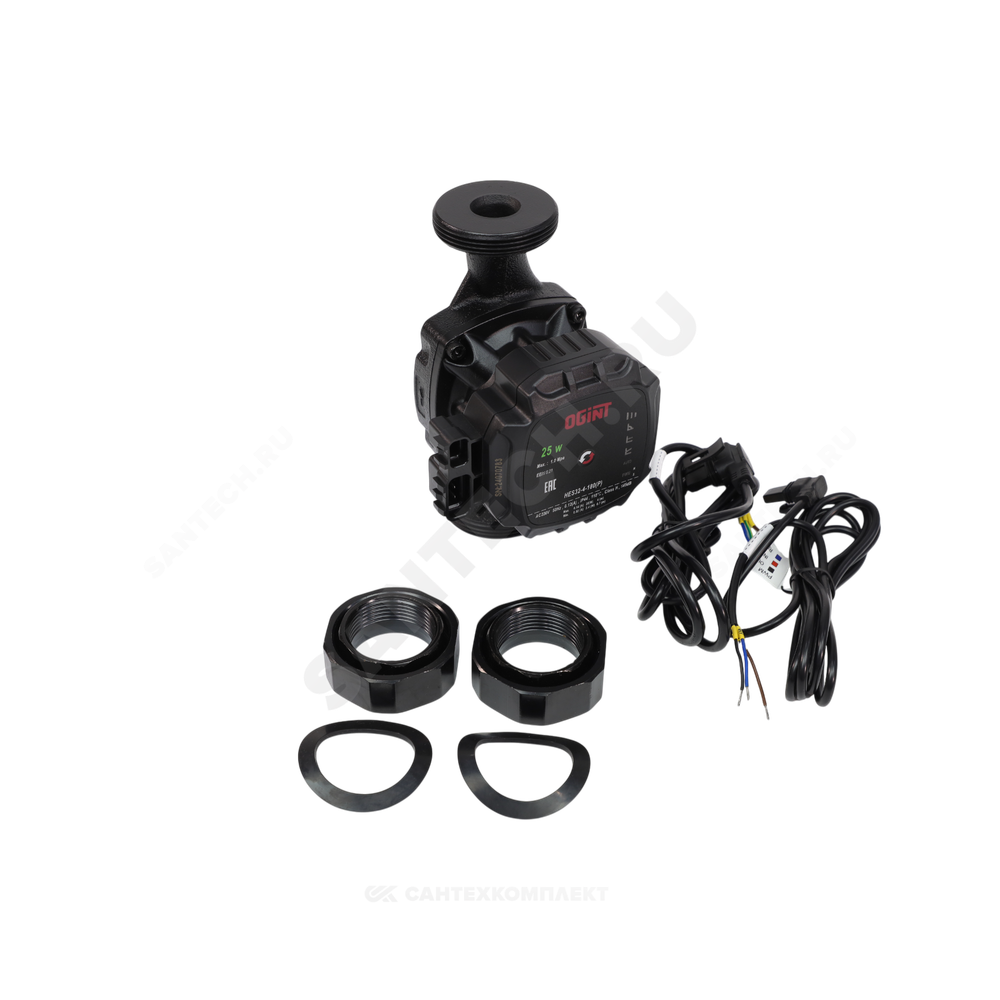 Насос циркуляционный с мокрым ротором HES32-4-180(P) PN10 1х220-240В/50 Гц Ogint