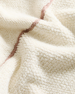 Zara Home - Банное полотенце с рисовой каймой, белый, 50х90 см