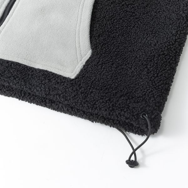 Худи Little Lamb Zip черный/серый - фото 6