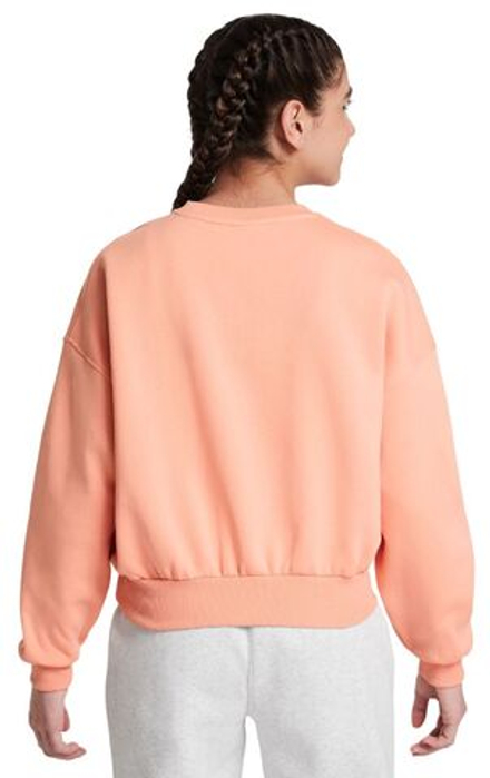 Детская теннисная куртка Nike Girls Sportswear Club Fleece - apricot agate/white