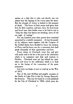 "Lest we forget." Oliver Hazard Perry, the war of the 1812, the battle of Lake Erie | Annette Persis] [from old catalog [Ward
