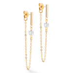 Серьги Coeur de Lion Black-Gold 5076/21-1316