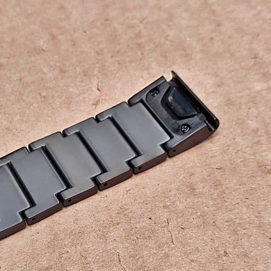 Браслет титановый QuickFit 22 мм для Garmin Fenix 7 6 5, Epix Gen 2 47mm, MARQ, Instinct, Forerunner (Черный)