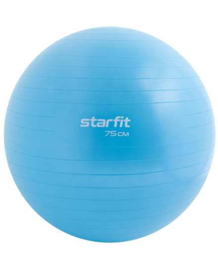 Фитбол GB-108 антивзрыв, 1200 гр, синий пастель, 75 см