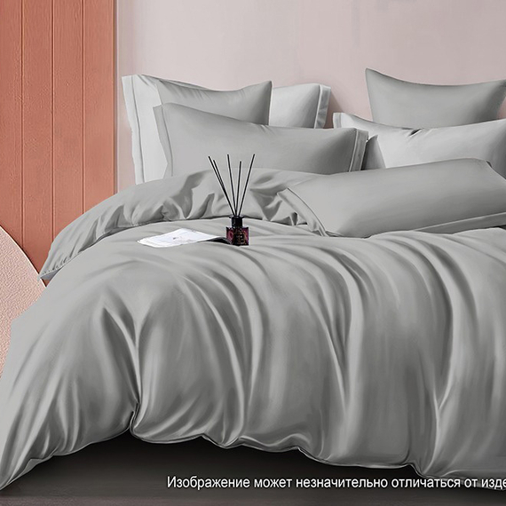 Сатин гладь. &quot;Светлый графит&quot; | ш.220 см | 120 г/м² | хлопок-100%