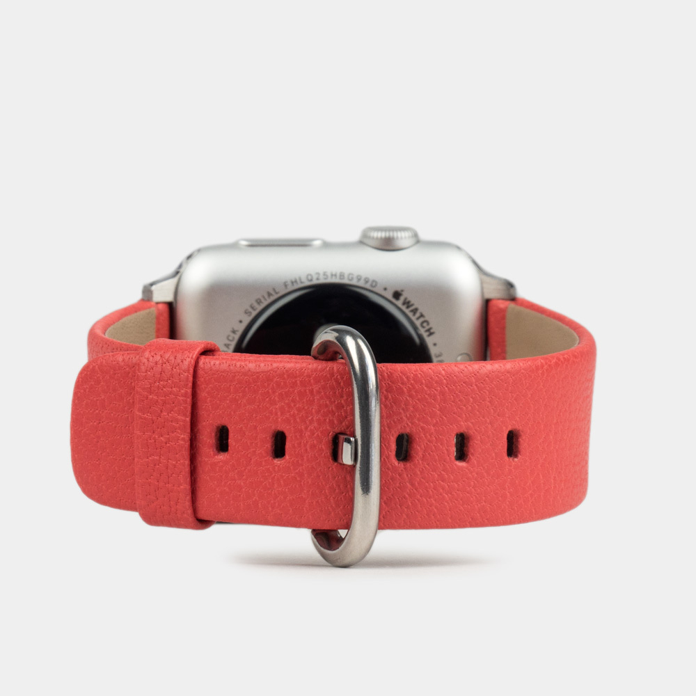 Ремешок для Apple Watch 40/41mm Classic из кожи козы кораллового цвета