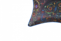 Подушка декоративная 45х45 Mollen Хоромы шелковая ежевично-черная