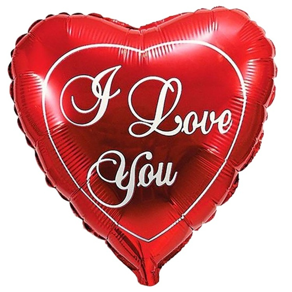 Фольгированная фигура, сердце, ILY Красное сердце(FM),80CM