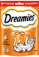 Лакомство с курицей для кошек Dreamies, 140г