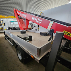 Автогидроподъёмник телескопический (стрела за кабиной) JAC N90 с АГП Чайка TRL318