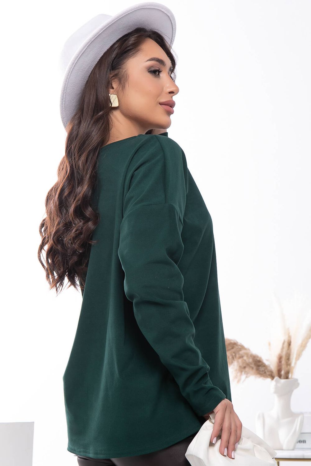 Лонгслив Инес (зеленый) Б11519 LT Collection