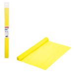 Бумага гофрированная (креповая), 32 г/м2, лимонная, 50х250 см, в рулоне, BRAUBERG, 112521