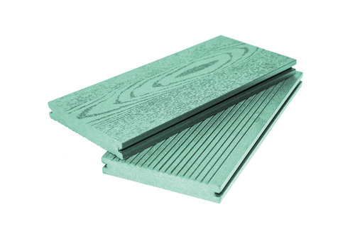 Террасная доска полнотелая 140 х 22 мм Зелёная