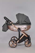 Детская универсальная коляска Adamex Chantal STAR - 4 (2в1) Ткань с блёстаками
