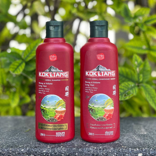 Кондиционер для укрепления и роста волос с ягодами годжи Herbal Conditioner Strong & Volume Long Hair Kokliang