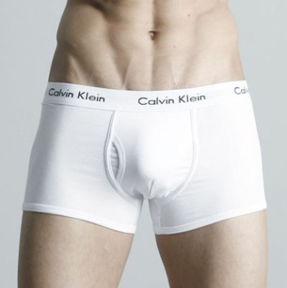 Мужские трусы боксеры белые Calvin Klein 365 White