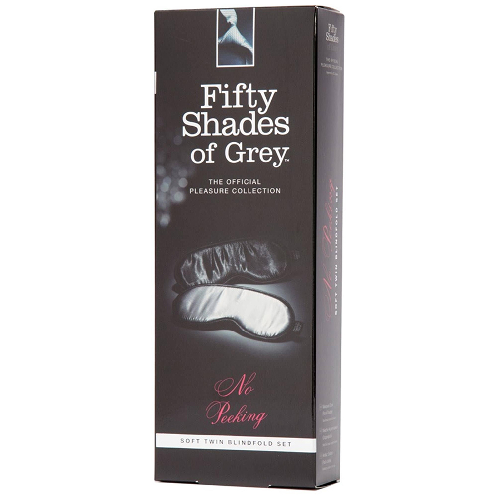 Набор из двух масок на глаза Fifty Shades of Grey No Peeking Soft Twin Blindfold Set