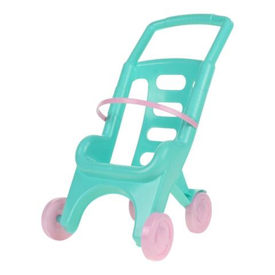 Коляска пластмассовая, бирюзовая RRB-113 (32*28*48 см)