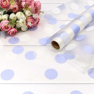 Пленка прозрачная "Горох" Сиреневый