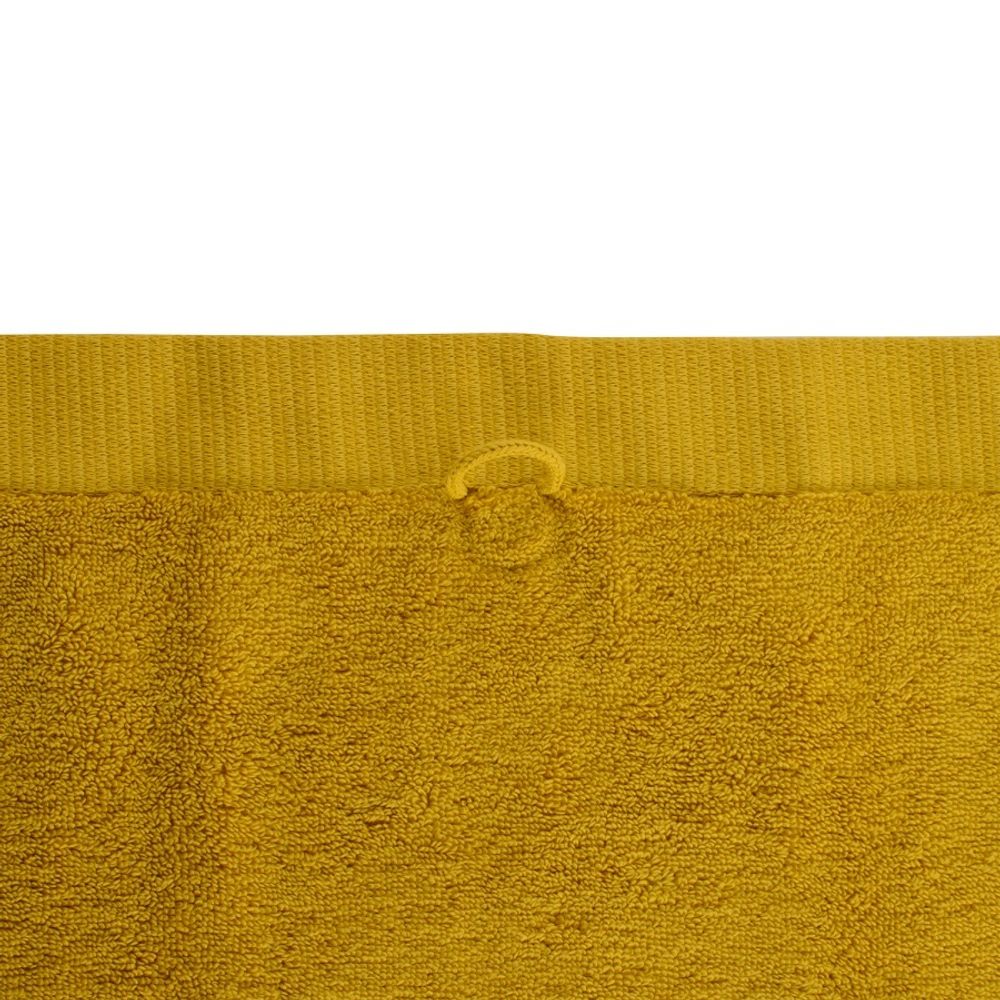 Полотенце банное горчичного цвета из коллекции Essential, 90х150 см