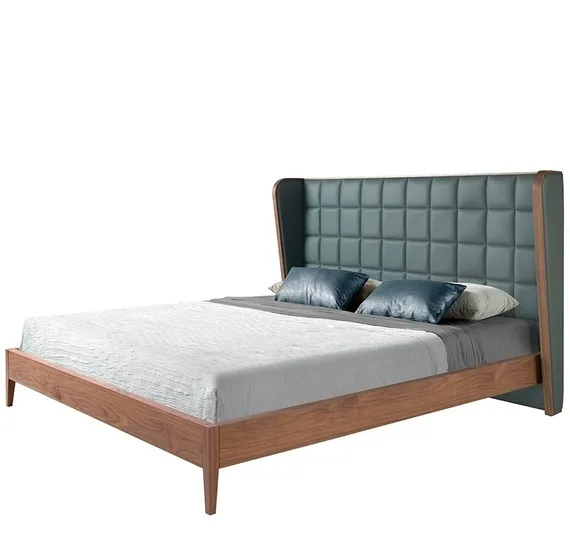 Кровать Angel Cerda 7148, темно-зеленая экокожа