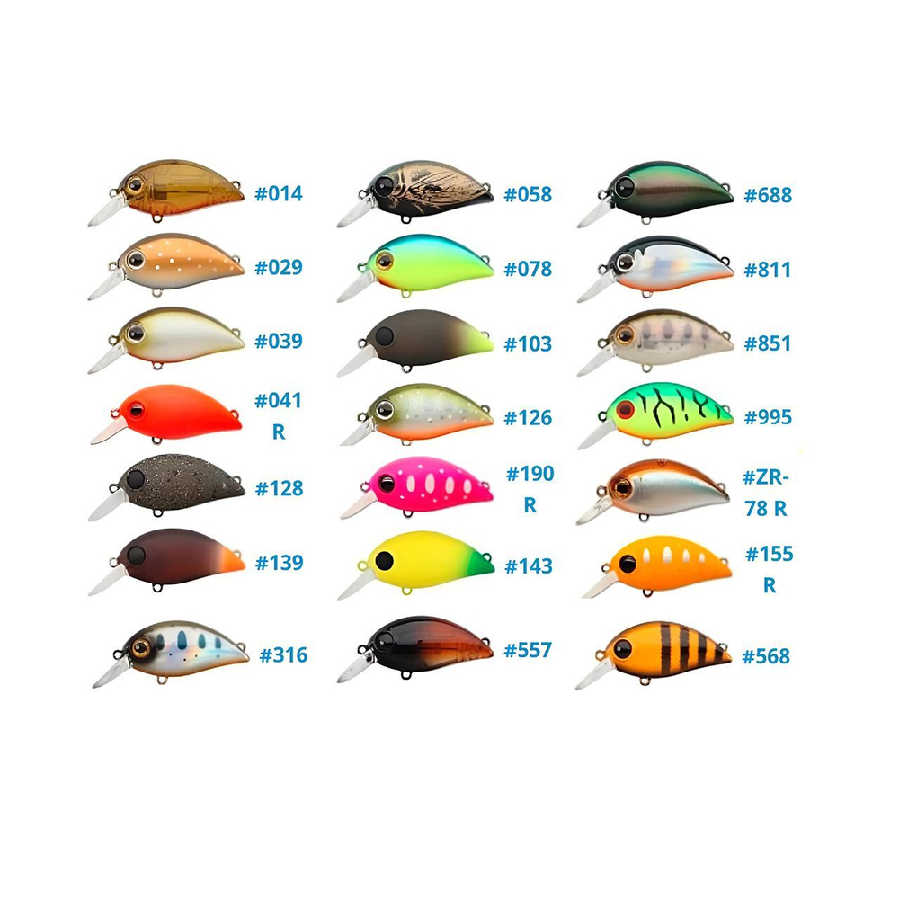 Воблер Zipbaits Hickory SR 34мм 3,2г плавающий, цвет #316