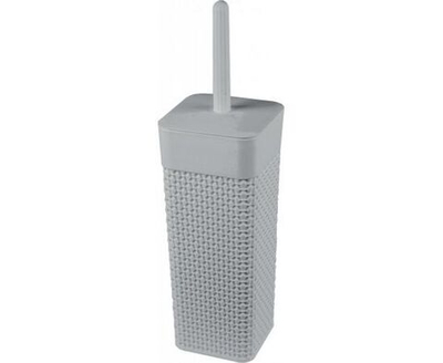 Туалетная щетка-ерш (Комплект WC) Oslo, серый шторм PT1356СШ Plast team, 1 шт.