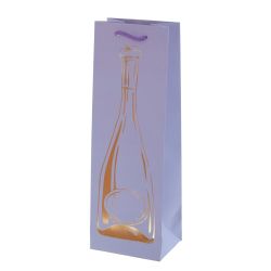 GAEM Пакет подарочный для бутылок (бумага 210г/м2, блок микс 12шт), L12 W9 H35 см, 4в.