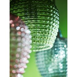 Светильник подвесной каскадный Aurora, 110х18 см, сливовый/зеленый/серый