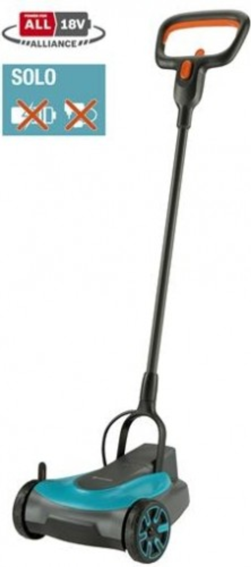 Газонокосилка аккумуляторная GARDENA ручная 22/18V P4A без АКБ и ЗУ 14620-55.000.00