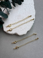 Замок карабин 12 мм, позолота 14к, упаковка 5 штук