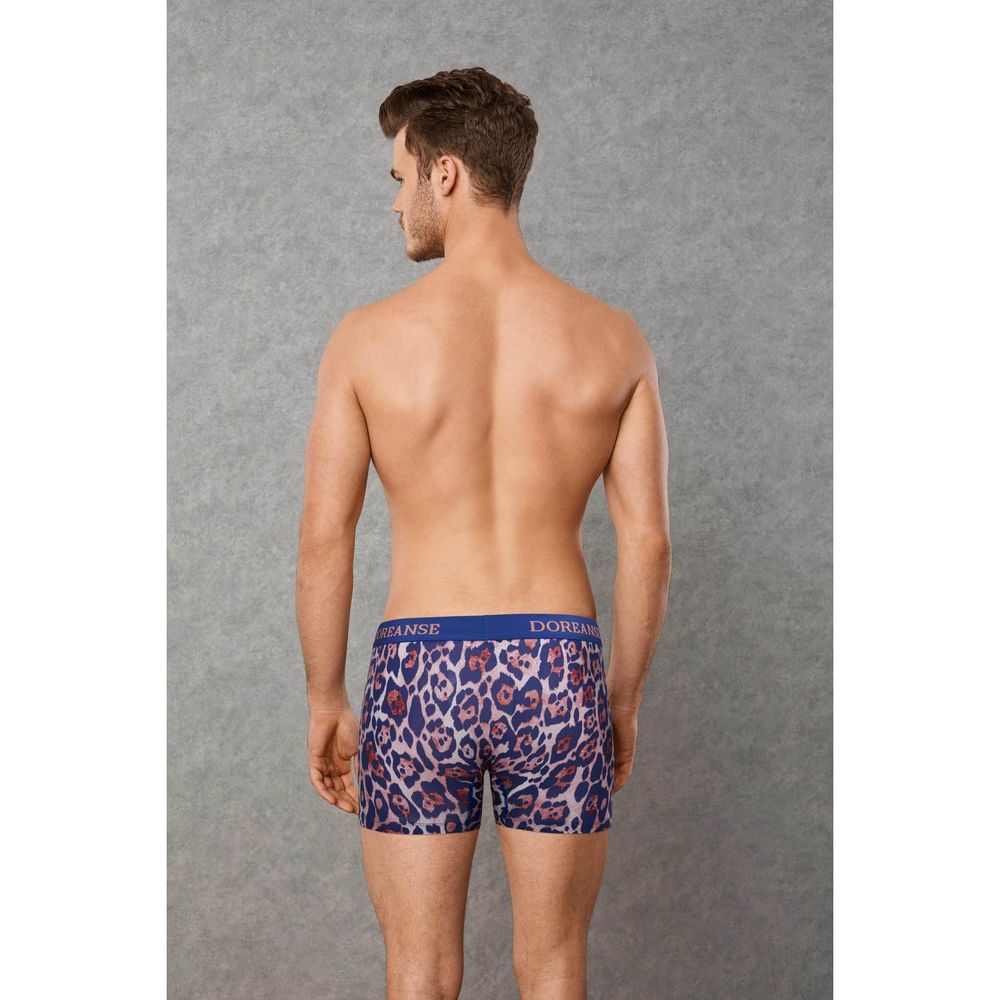 Мужские трусы боксеры фиолетовые с леопардовым принтом Doreanse 1801