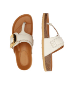 Кожаные вьетнамки CHANY FUSSBETT See By Chlo\u00e9 - белый(SB40017A 17020)