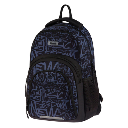 АКЦИЯ ЛИК Рюкзак Först F-Line "Free people" 42*27*16см, 1 отделение, 5 карманов, уплотненная спинка FT-RM-082501