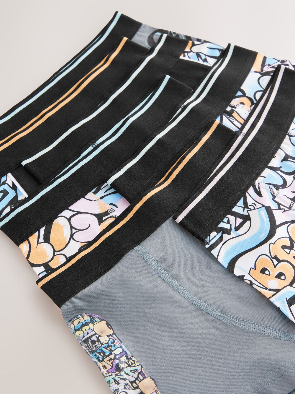 Трусы для мальчика Next E98-878, 7 шт., Серый, Черный