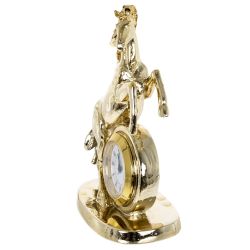 GAEM Фигурка декоративная "Лошадь" с часами (LR41x1), L9 W5 H12 см