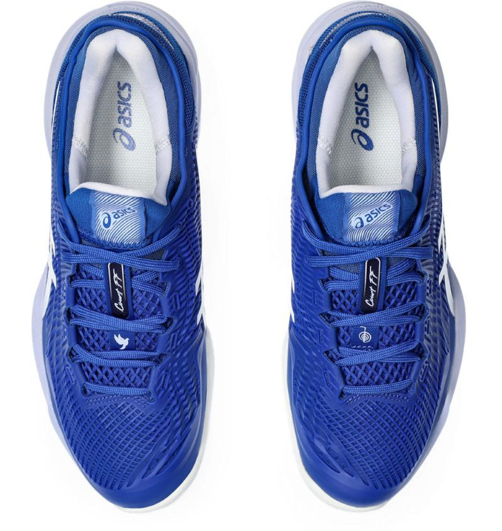 Мужские кроссовки теннисные Asics Court FF 3 Novak Clay - asics blue/fresh air
