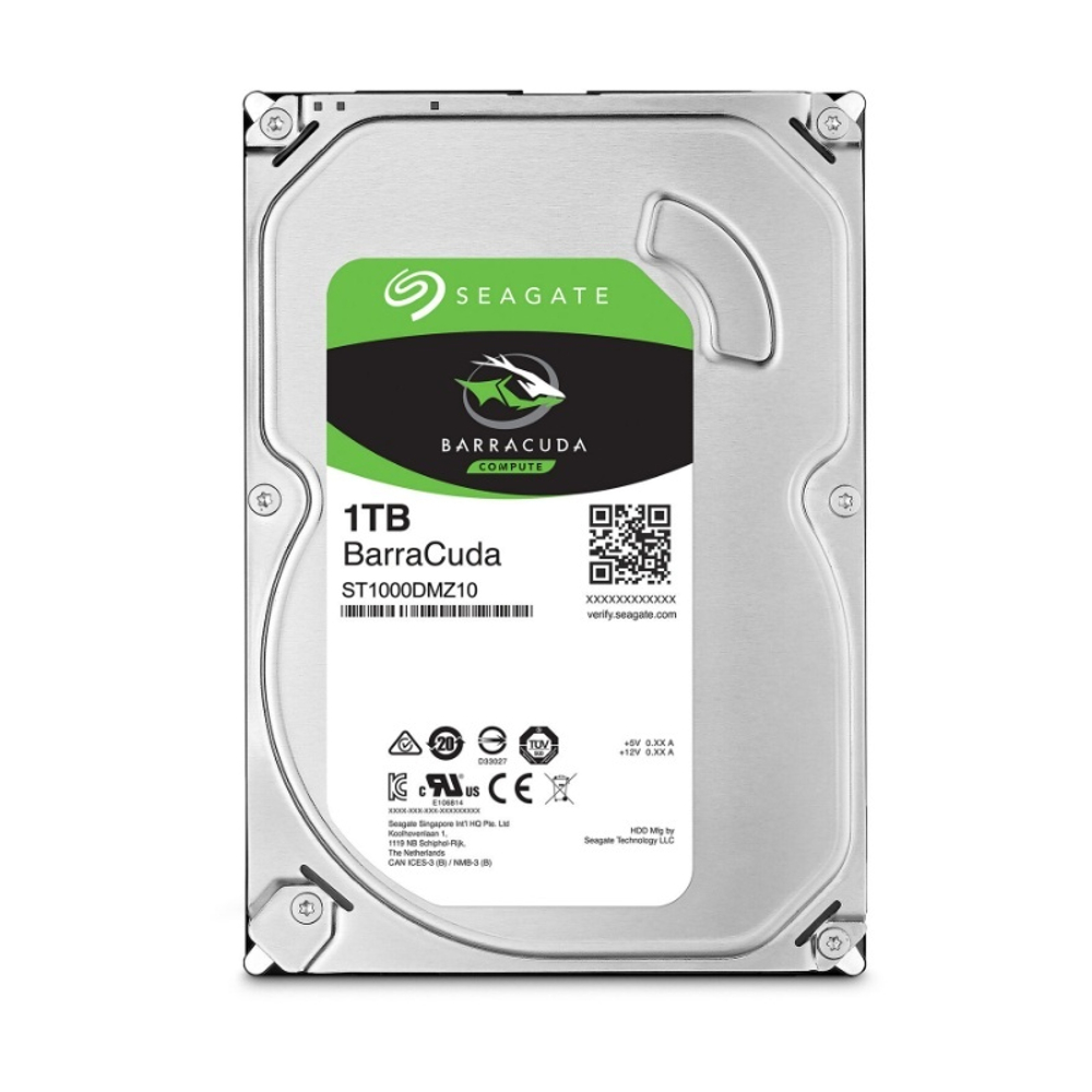 Жесткий диск Seagate Barracuda HDD SATA 1Tb, 7200 rpm, 256Mb buffer, 512e/4kn, SMR