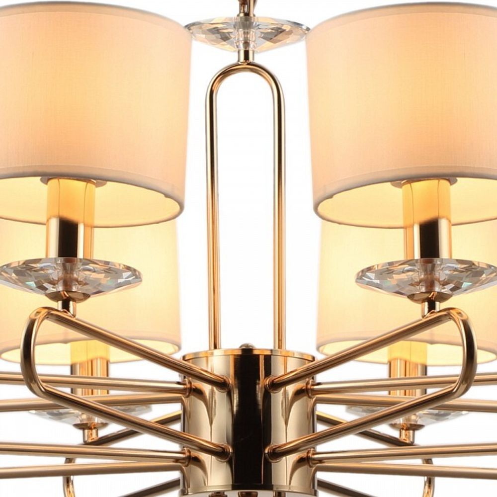 Подвесная люстра ILLUMICO  IL6196-8P-17 GD